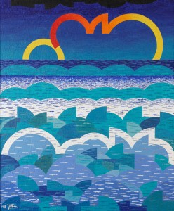 Hullámok - 1998; 85 x 102 cm - Akril, vászon